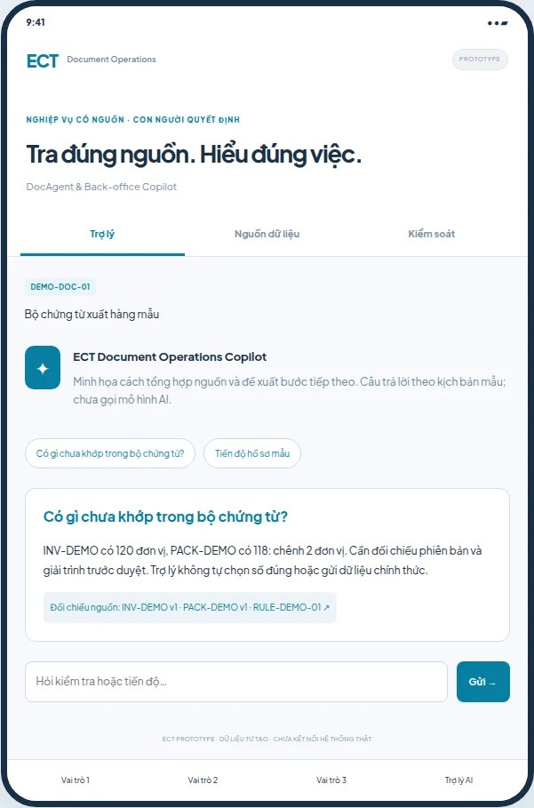 Trợ lý Document Operations — Prototype đề xuất